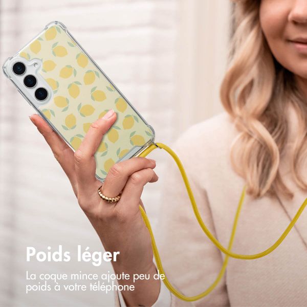 imoshion Coque Design avec cordon Samsung Galaxy S25 - Citrus Dream