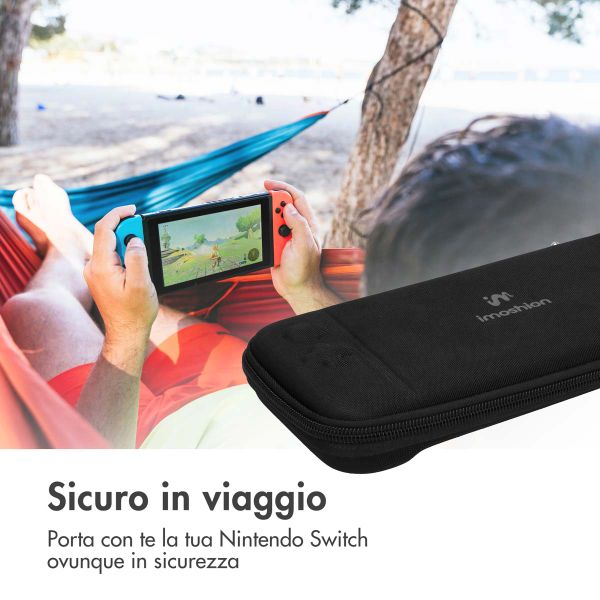 imoshion ﻿Etui Nintendo Switch - Etui pour la Nintendo Switch / Switch OLED - Noir