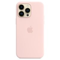 Apple Coque en silicone MagSafe Apple iPhone 14 Pro Max - Chalk Pink