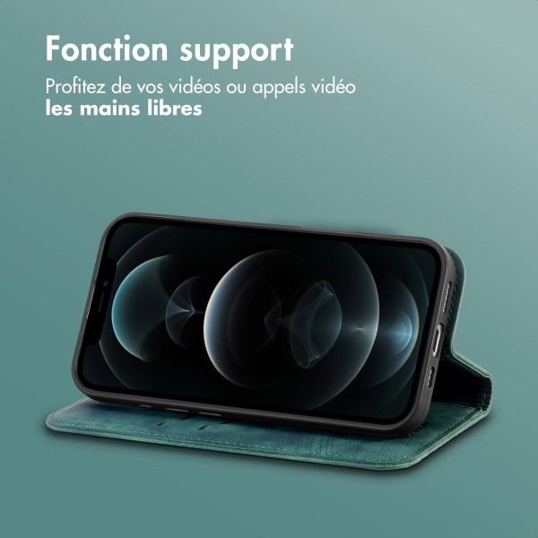 imoshion Étui de téléphone portefeuille Slim Apple iPhone 12 (Pro) - Vert