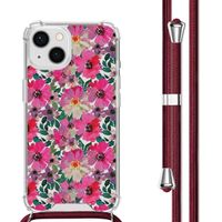 imoshion Coque Design avec cordon Apple iPhone 13 - Flower Water