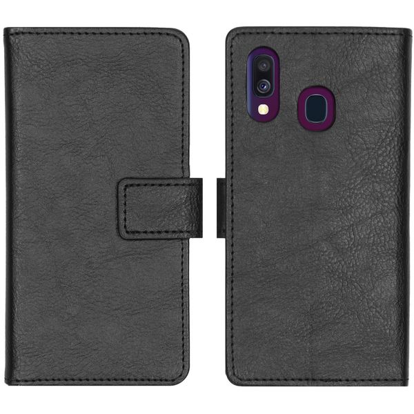 imoshion Étui de téléphone portefeuille Luxe Galaxy A40 - Noir