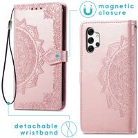 imoshion Etui de télephone Mandala Samsung Galaxy A32 (5G) - Rose Doré