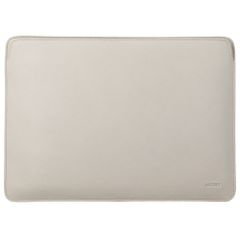 Accezz Leather Pochette ordinateur le Apple MacBook 13 pouces - Beige