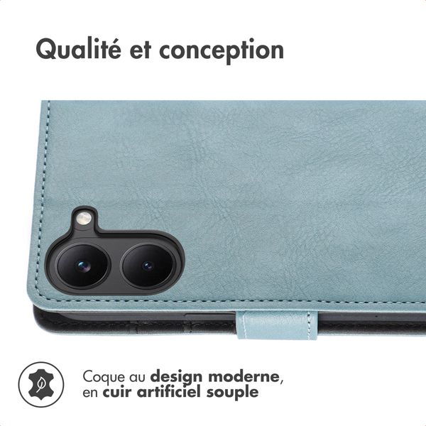 imoshion Étui de télephone portefeuille de luxe Xiaomi Poco X8 Pro - Bleu clair