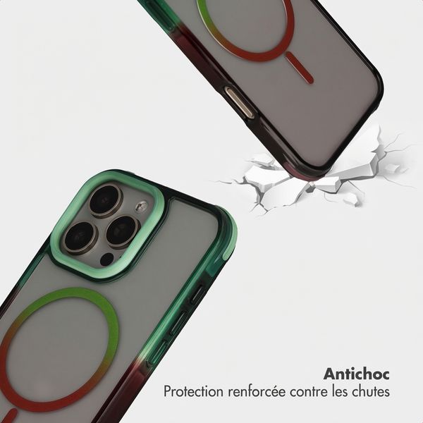 Selencia Coque arrière MagSafe Gradient Apple iPhone 16 Pro Max - Vert / Brun