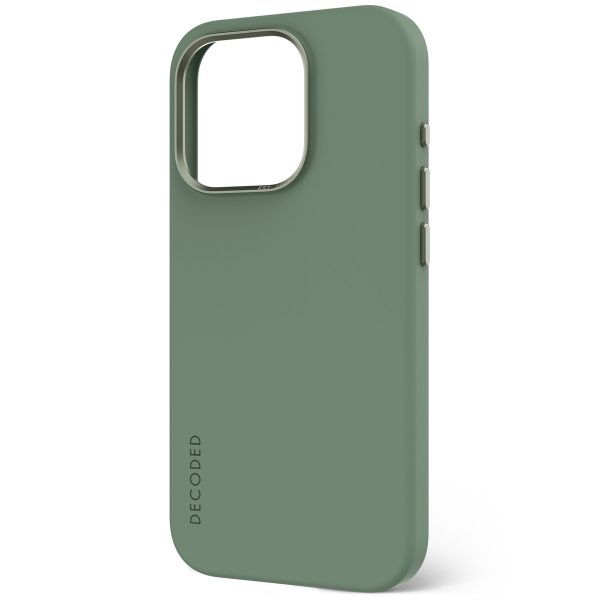 Decoded Coque en silicone MagSafe Apple iPhone 15 Pro Max - Vert