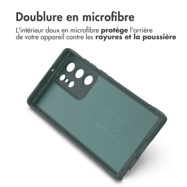 imoshion Coque arrière EasyGrip Samsung Galaxy S22 Ultra - Vert foncé