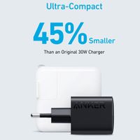 Anker Chargeur mural 323 | Chargeur rapide 33 Watt - USB-A + USB-C - Noir