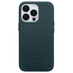 Accezz Coque MagSafe en cuir vintage Apple iPhone 13 Pro - Smokey Green
