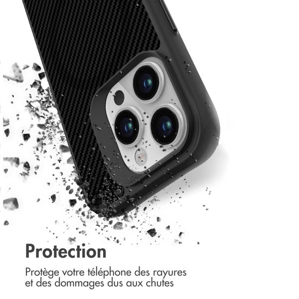 imoshion Rugged Hybrid Carbon Case avec MagSafe Apple iPhone 15 Pro Max - Noir