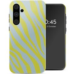 Selencia Coque arrière Vivid Samsung Galaxy A55 - Zebra Winter Sky Titanium Yellow