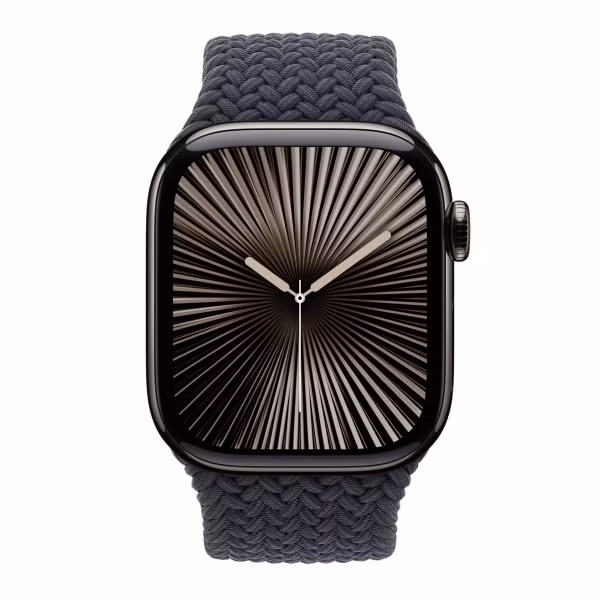Apple Bracelet Solo tressé Apple Watch | 44/45/46/49 mm - Taille 8 - Midnight