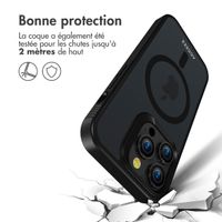 Accezz Coque Givrée Robuste avec MagSafe iPhone 14 Pro - Noir