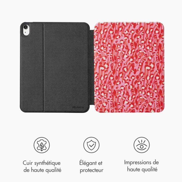 Selencia Coque tablette Vivid Apple iPad 11 (2025) 11 pouces A16 / iPad 10 (2022) 10.9 pouces - Wild Spots Lipstick