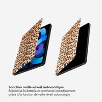 Selencia Coque tablette Vivid Apple iPad Air 11 pouces (2025) M3 / (2024) M2 / Air 5 (2022) / Air 4 (2020) - Wild Leo