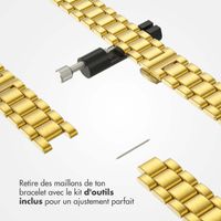 Selencia Bracelet à maillons fin en acier Apple Watch Series 1 á 9 / SE (38/40/41 mm) | Series 10 (42 mm) - Or