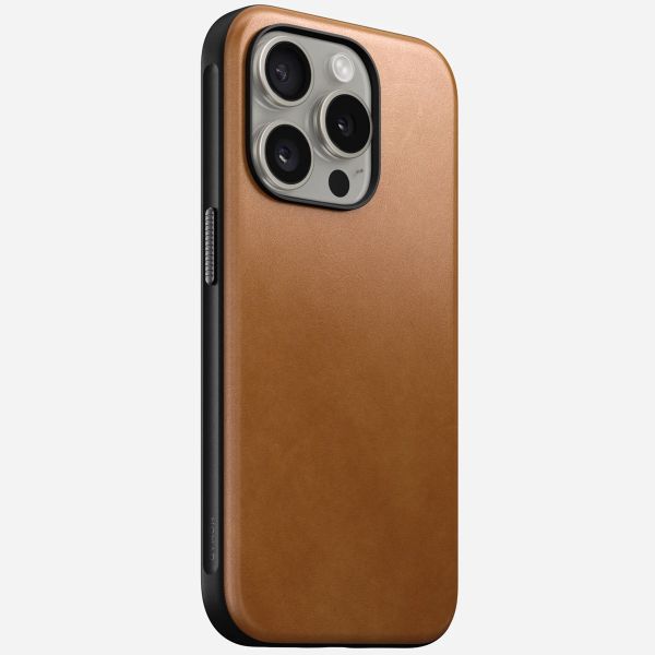 Nomad Coque Modern Leather avec MagSafe Apple iPhone 15 Pro - English Tan