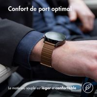 imoshion Bracelet en cuir magnétique  - Connexion universelle 22 mm - Marron