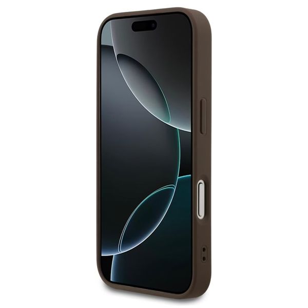 Guess Coque 4G Metal Logo MagSafe Apple iPhone 17 Pro - Marron