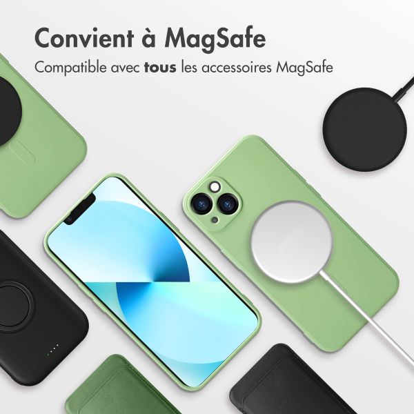 imoshion Coque Couleur avec MagSafe iPhone 13 - Vert