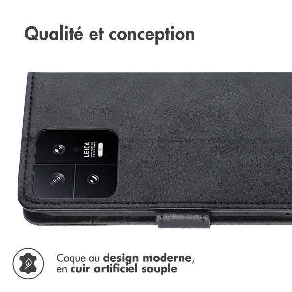 imoshion Étui de télephone portefeuille Xiaomi 13 Pro - Noir