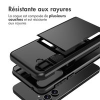 imoshion Coque arrière avec porte-cartes Samsung Galaxy A55 - Noir