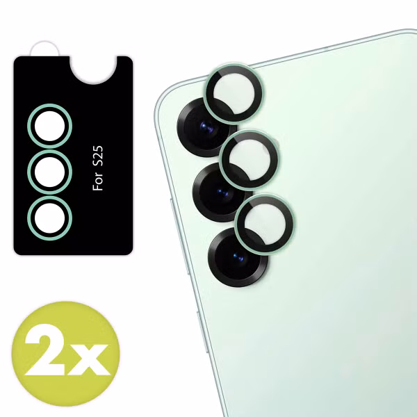 imoshion Lot de 2 protections d'objectif de caméra Samsung Galaxy S25 - Mint