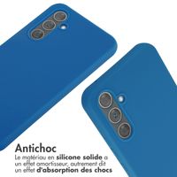 imoshion Coque en silicone avec cordon Samsung Galaxy A54 (5G) - Bleu