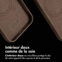 Accezz Coque MagSafe en cuir vintage Apple iPhone 15 - Rustic Brown