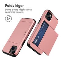 imoshion Coque arrière avec porte-cartes Apple iPhone 13 - Rose Doré