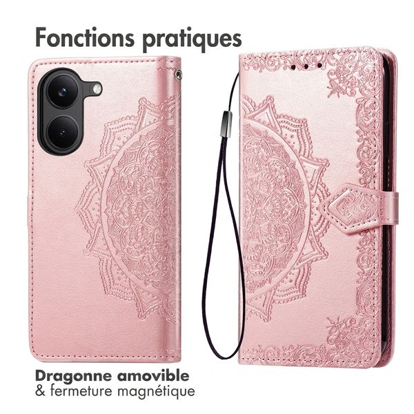 imoshion Etui de télephone Mandala Xiaomi Poco X8 Pro - Rose Gold
