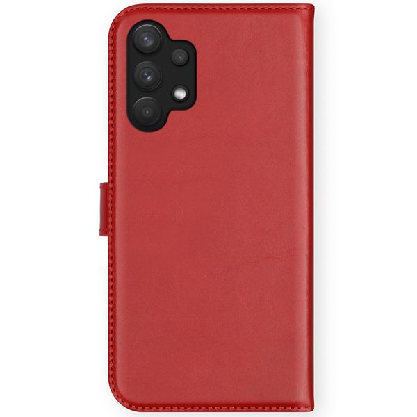 Selencia Étui portefeuille en cuir véritable Samsung Galaxy A32 (4G) - Rouge