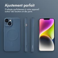 imoshion Coque Couleur avec MagSafe Apple iPhone 14 - Bleu foncé