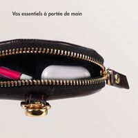 Selencia Nova Real Leather Mini Pouch - Dark Chocolate
