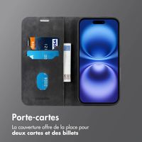 imoshion Étui de téléphone portefeuille Slim Apple iPhone 17 - Noir