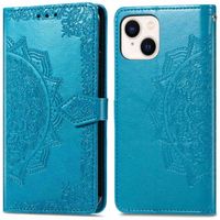 imoshion Etui de téléphone portefeuille Mandala iPhone 15 - Turquoise