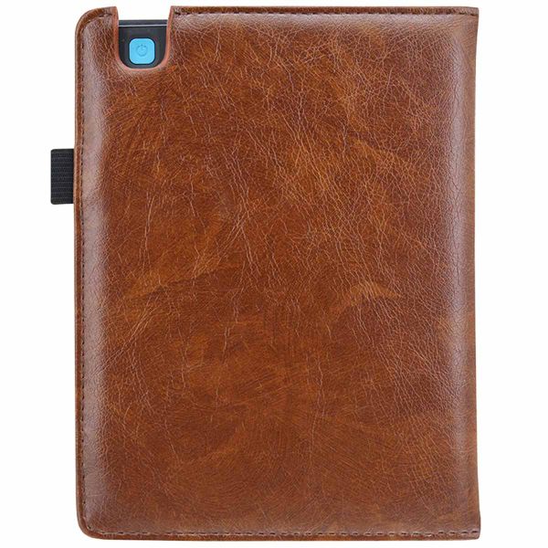 imoshion Etui portefeuille Luxe unie Kobo Aura H2O Edition 2 - Marron