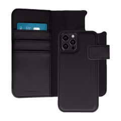 imoshion Étui portefeuille luxe 2-en-1 amovible Apple iPhone 12 (Pro) - Noir
