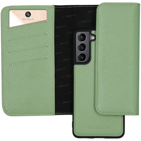 Selencia Serpent Clutch amovible Tierra Galaxy S21 - Vert