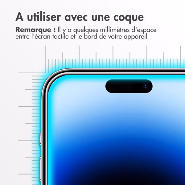 Accezz Protection d'écran en verre trempé Apple iPhone 15 / 15 Pro / 16