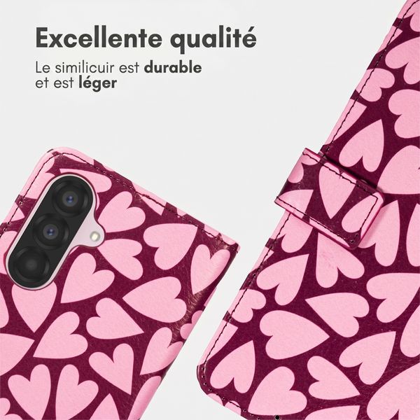 imoshion Étui de télephone portefeuille Design Samsung Galaxy A56 - Hearty Blush