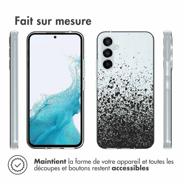 imoshion Coque Design Samsung Galaxy A54 (5G) - Eclaboussures - Noir