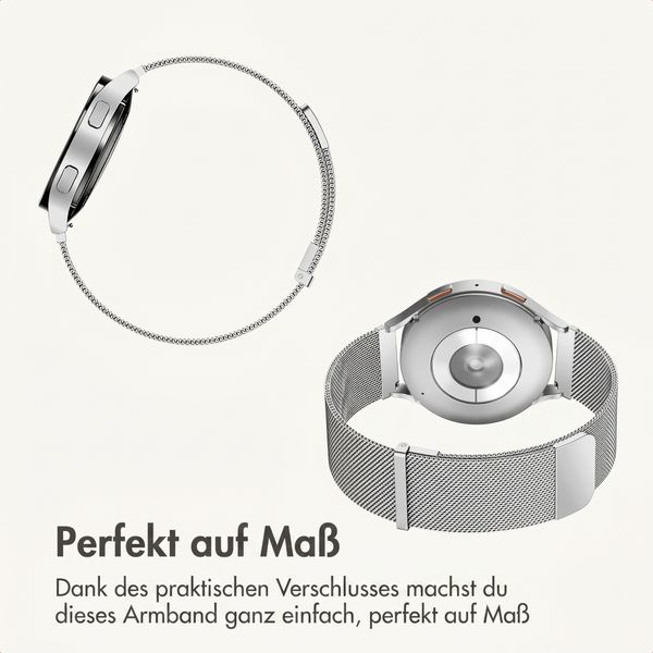 imoshion Bracelet magnétique milanais  - Connexion universelle 20 mm - Argent