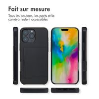 imoshion Coque arrière avec porte-cartes iPhone 16 Pro Max - Noir