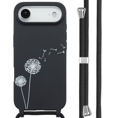 imoshion Coque design en silicone avec cordon Apple iPhone Air - Dandelion Black