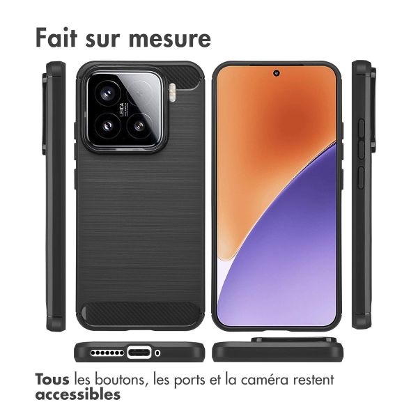 imoshion Coque Brushed Xiaomi 15 - Noir