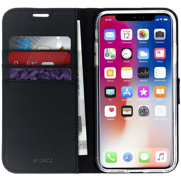 Accezz Étui de télephone Wallet Apple iPhone Xs Max - Noir