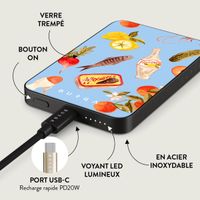 Burga Powerbank magnétique 5 000 mAh - MagSafe et Qi2 - Al Fresco / Gunmetal