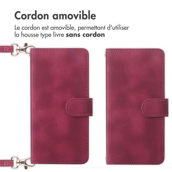 imoshion Etui de télephone portefeuille avec cordon Samsung Galaxy A55 - Rouge